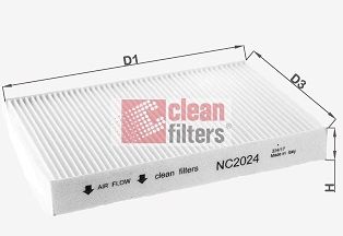 CLEAN FILTERS filtras, salono oras NC2024